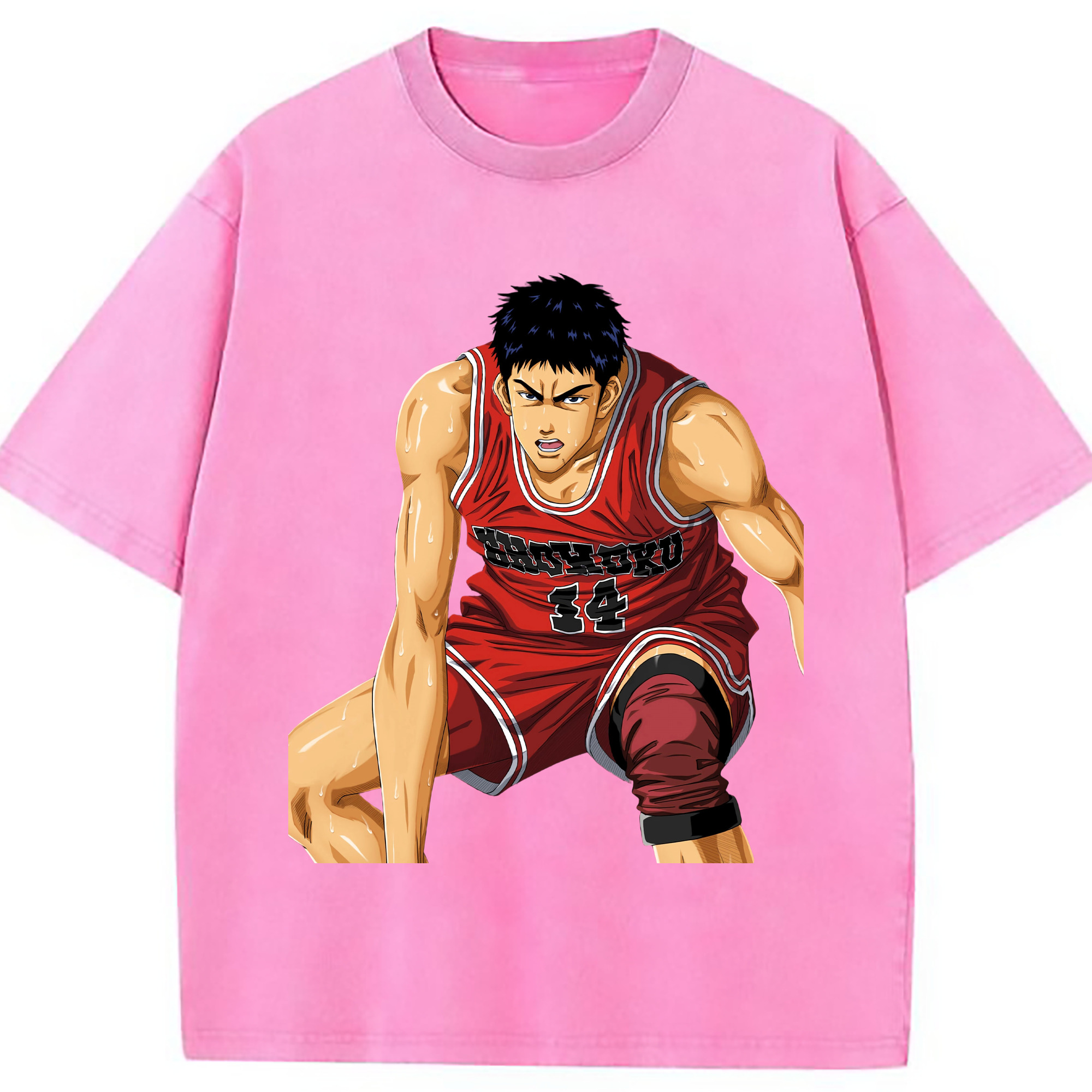 （画像用） SLAM DUNK／スラムダンク 綿100% ヴィンテージ風 半袖Tシャツ（フロントプリント）